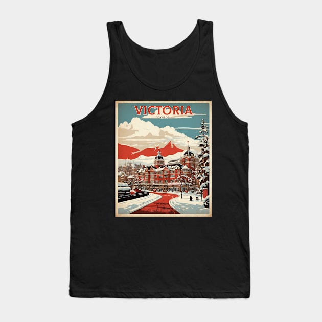 Victoria Canada Vintage Poster Tourism Tank Top by TravelersGems